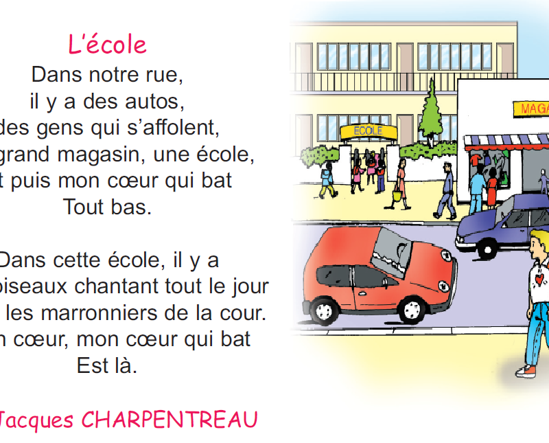 Les poesies. La ecole или le ecole. Стихотворение на французском a l'ecole. L'ecole текст. Notre école транскрипция.