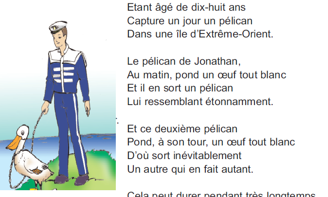 Poème le pélican livre de 4 ème année – موقع مدرستي