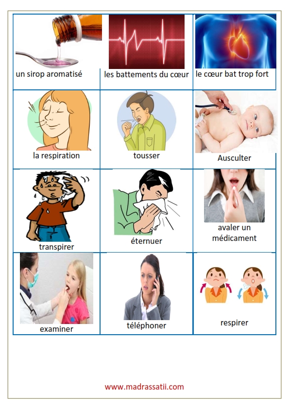 vocabulaire maladie et santé madrassatii com_002