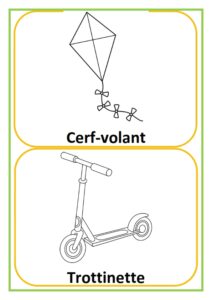 activité de coloriage les jeux et les jouets mes jeux préférés 3ème français