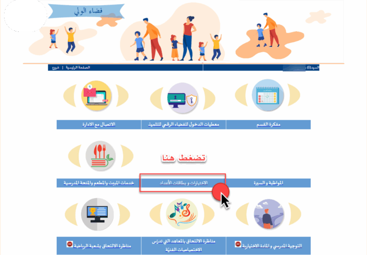 فضاء الولي - الإختبارات و بطاقة الأعداد