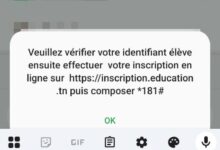 Veuillez vérifier votre identifiant élève