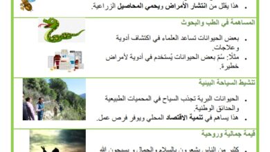 منافع الحيوانات البرية
