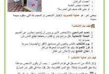 الانتخاب الانتخابات مدرستي