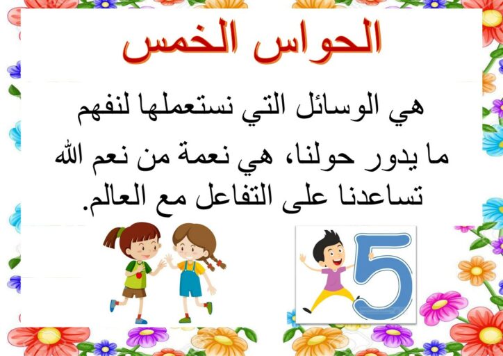 الحواس الخمس معلقات موقع مدرستي