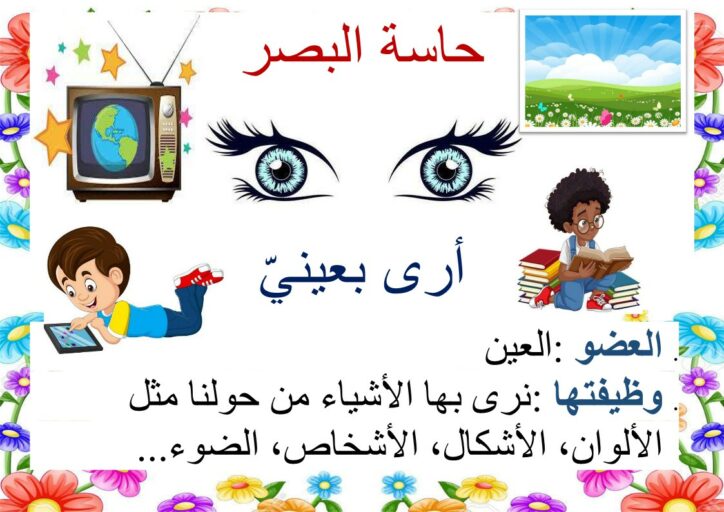الحواس الخمس معلقات موقع مدرستي