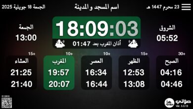 تطبيق صلاتي لاوقات الصلاة للمساجد