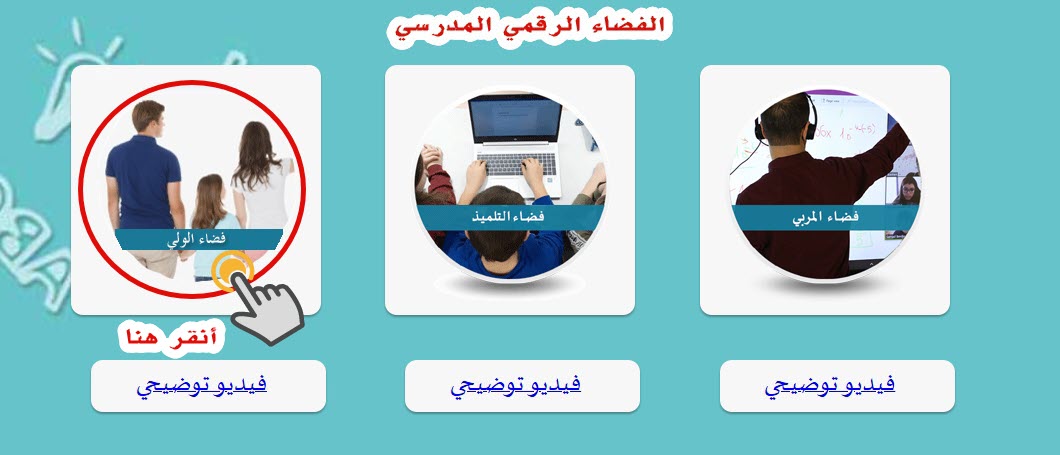 الفضاء الرقمي المدرسي فضاء الولي